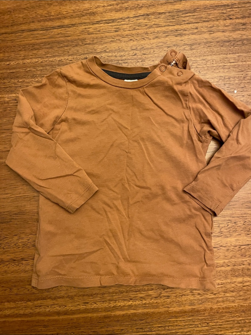 H&M Long Sleeve Tee in Rust